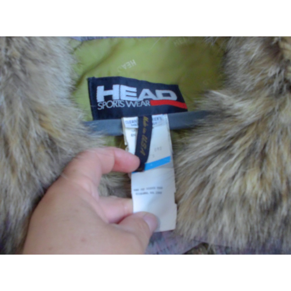 Vintage Head Sports Wear Iridescent Purple Ski Suit Faux Fur Collar Belted 80s - Picture 8 of 8